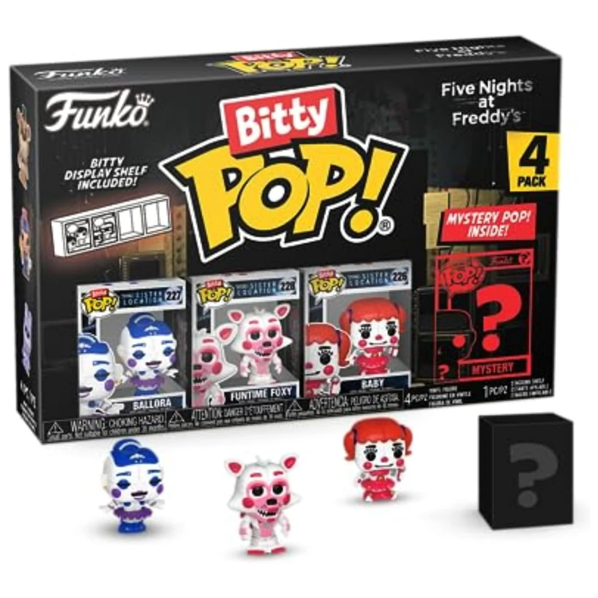 Funko Bitty Pop Five Nights Freddy Mini Ballora Funtime Foxy Baby