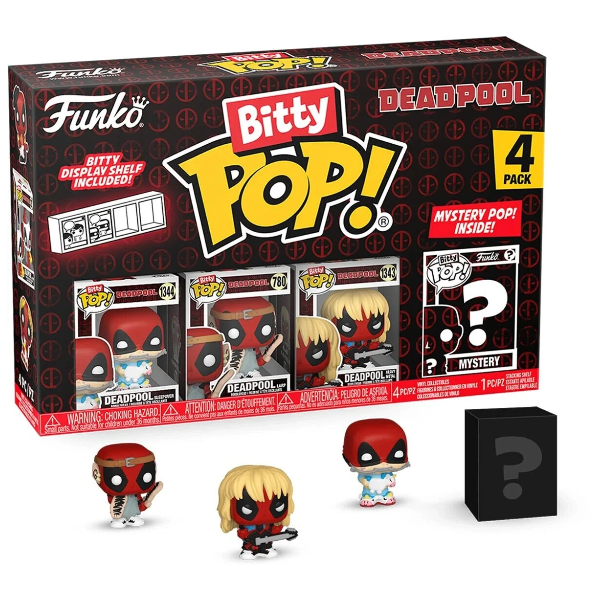 Funko Pop Bitty  Deadpool Sleepover 4-Pack