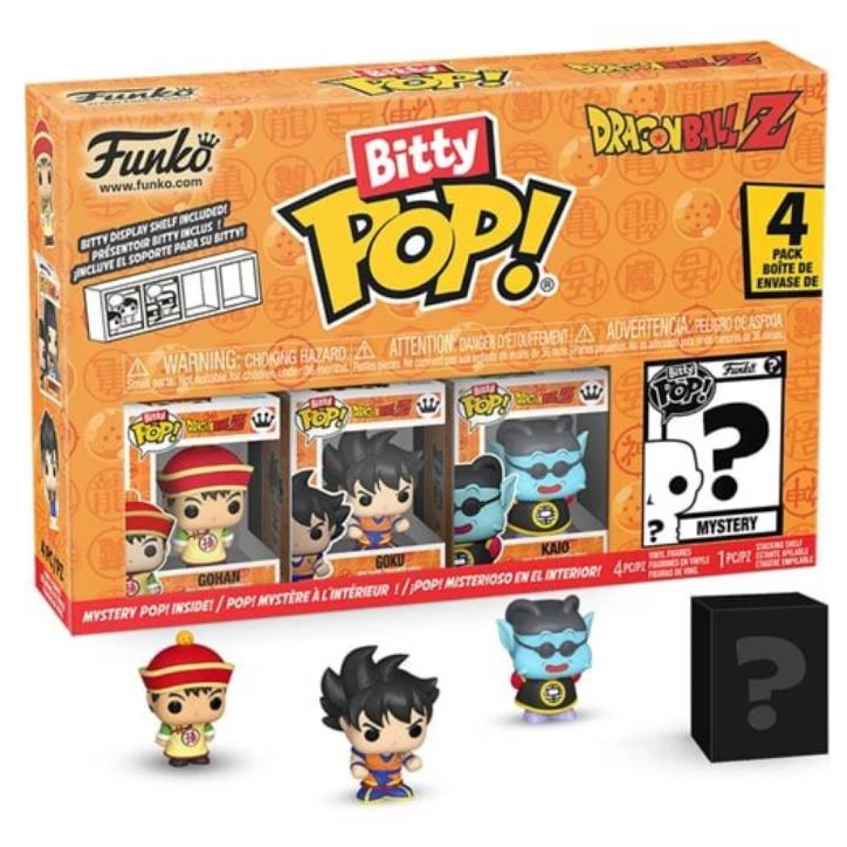 Funko Pop Bitty Dragon Ball Z 4-Pack Gohan Raditz Piccolo