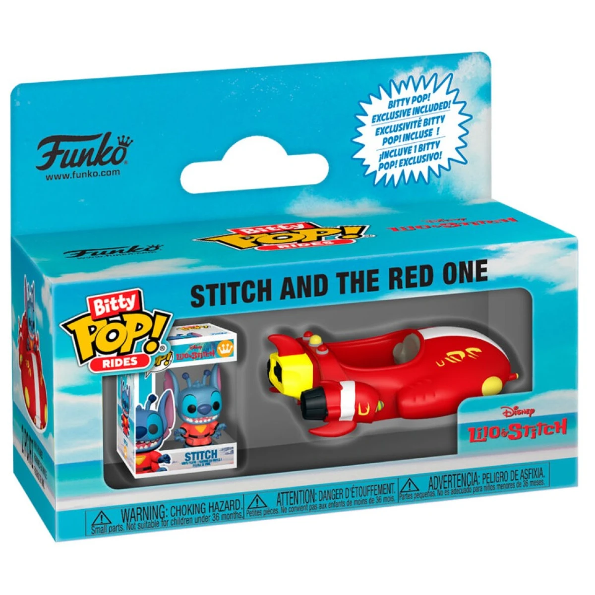 Funko Pop Bitty Rides Lilo and Stitch The Red One With Stitch
