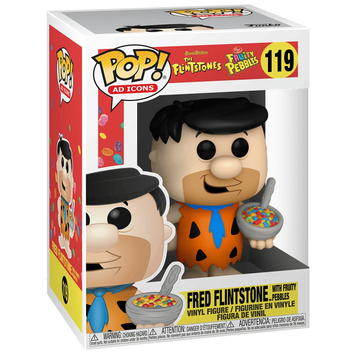 Funko Pop Fruity Pebbles Fred with Cereal Pedro Picapiedra