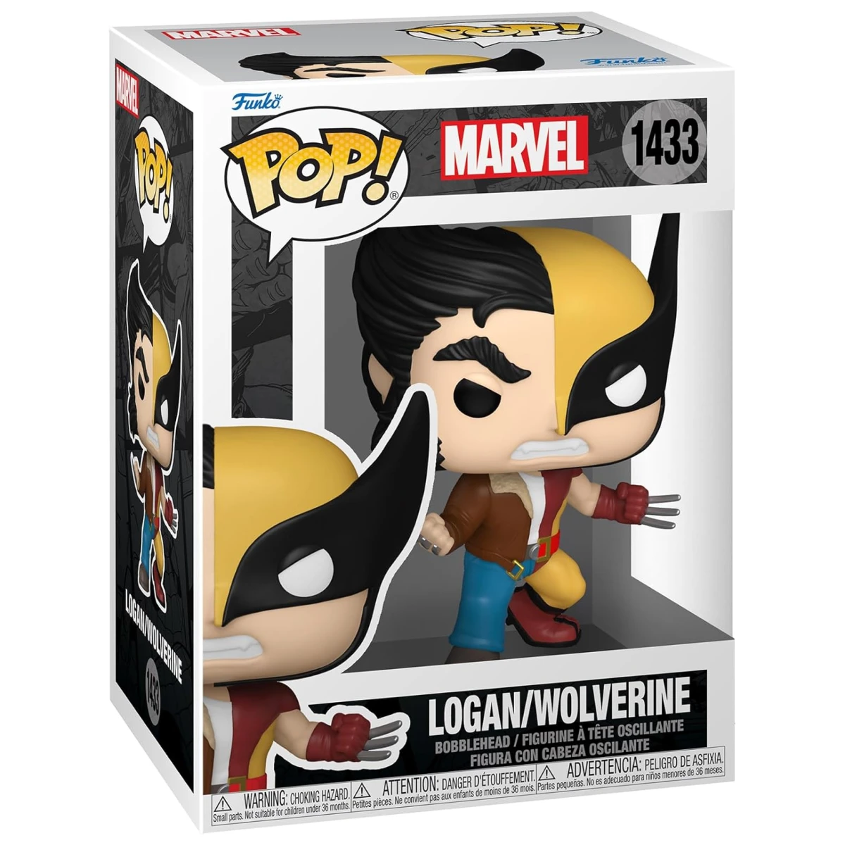 Funko Pop Marvel Split Wolverine/Logan