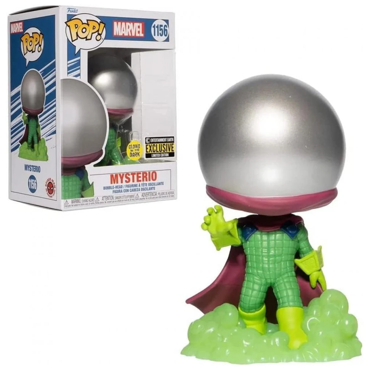 Funko Pop Spider Man Mysterio Metallic & GITD Exclusive