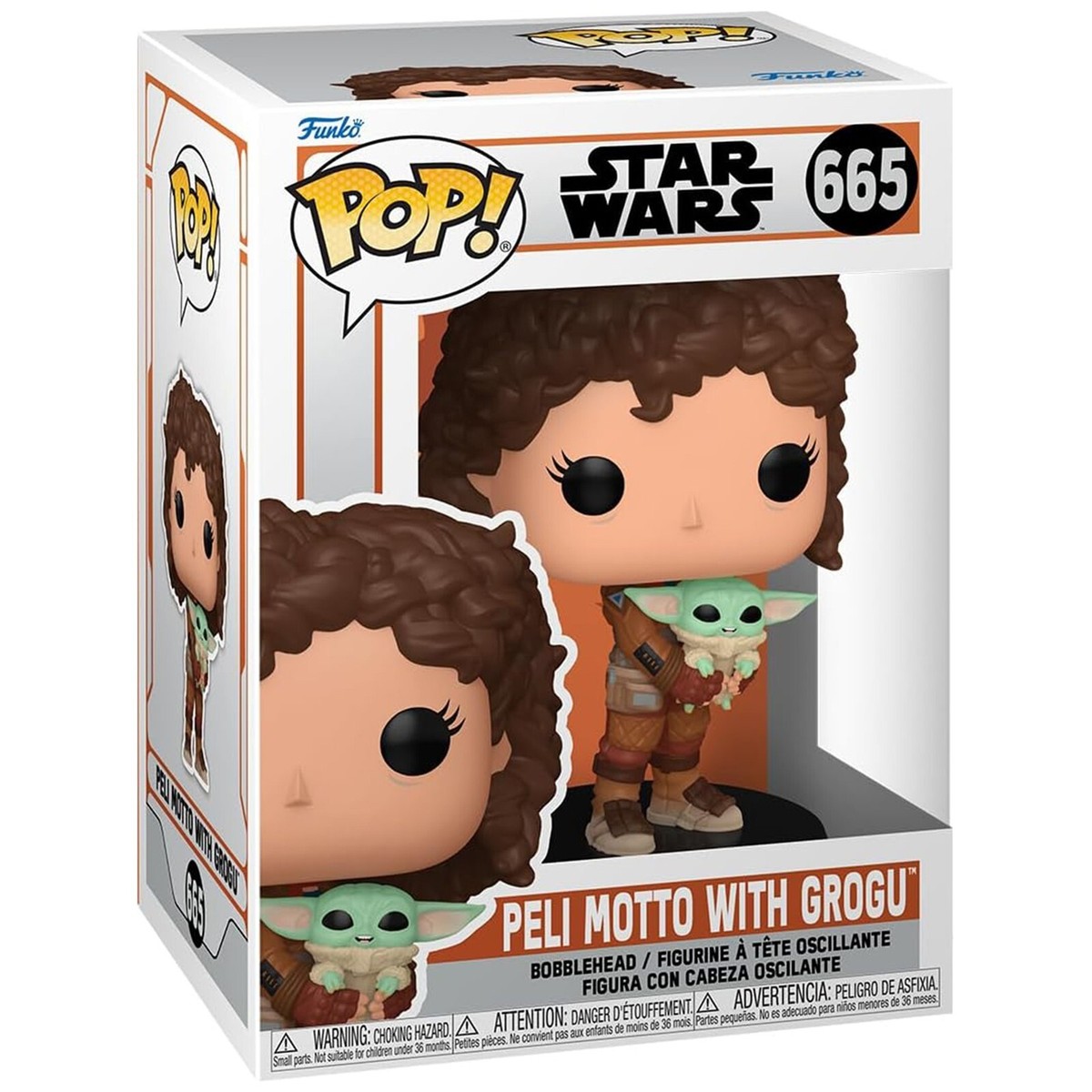 Funko Pop Star Wars Mandalorian Peli Motto With Grogu
