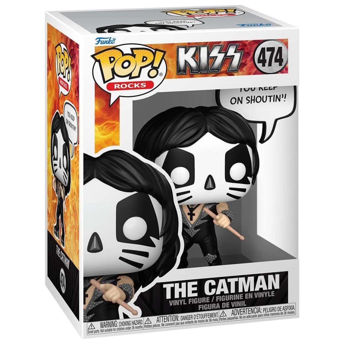 Funko Pop The Catman (Rock and Roll All Nite) KISS Sayings