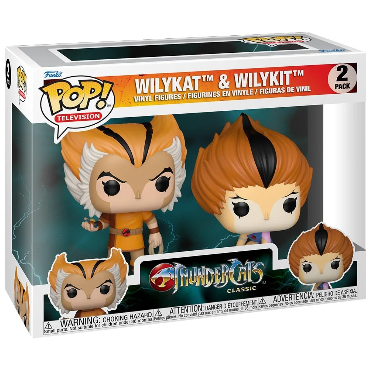 Funko Pop Thundercats Wilykat/Wilykit 2-Pack