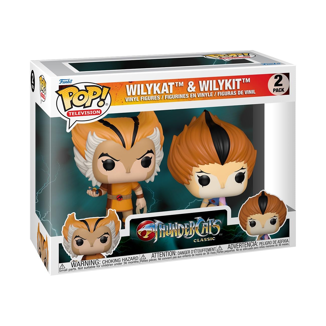 Funko Pop Thundercats Wilykat/Wilykit 2-Pack