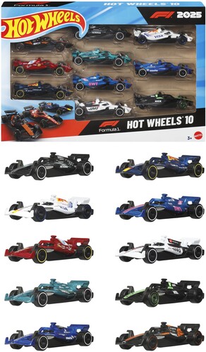 Hot Wheels Formula 1 Vehicle 10-Pack