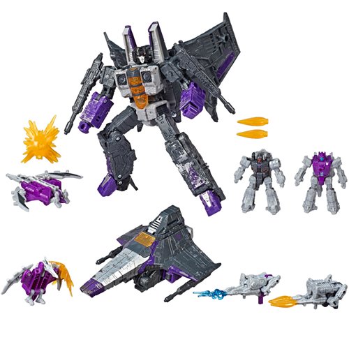 Transformers Generations War for Cybertron Siege Voyager WFC-S27 Decepticon Phantomstrike Squadron 4-Pack