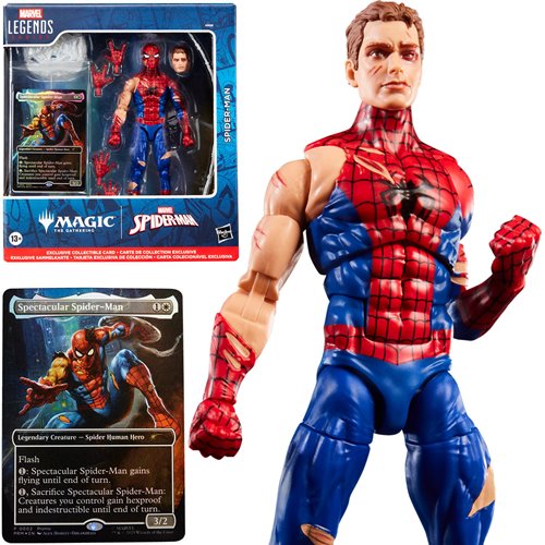Spider-Man Marvel Legends Magic The Gathering Battle-Damaged