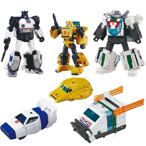 Transformers Takara Cybertron Chase Bumblebee Jazz Wheeljack