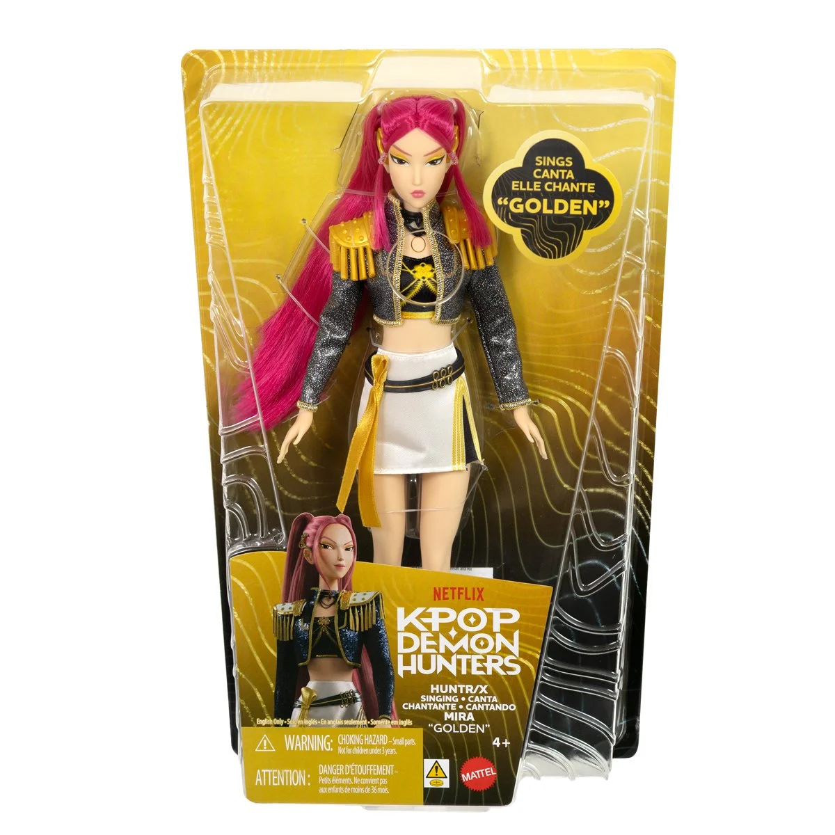 KPop Demon Hunters Huntr x Mira Golden Singing Doll
