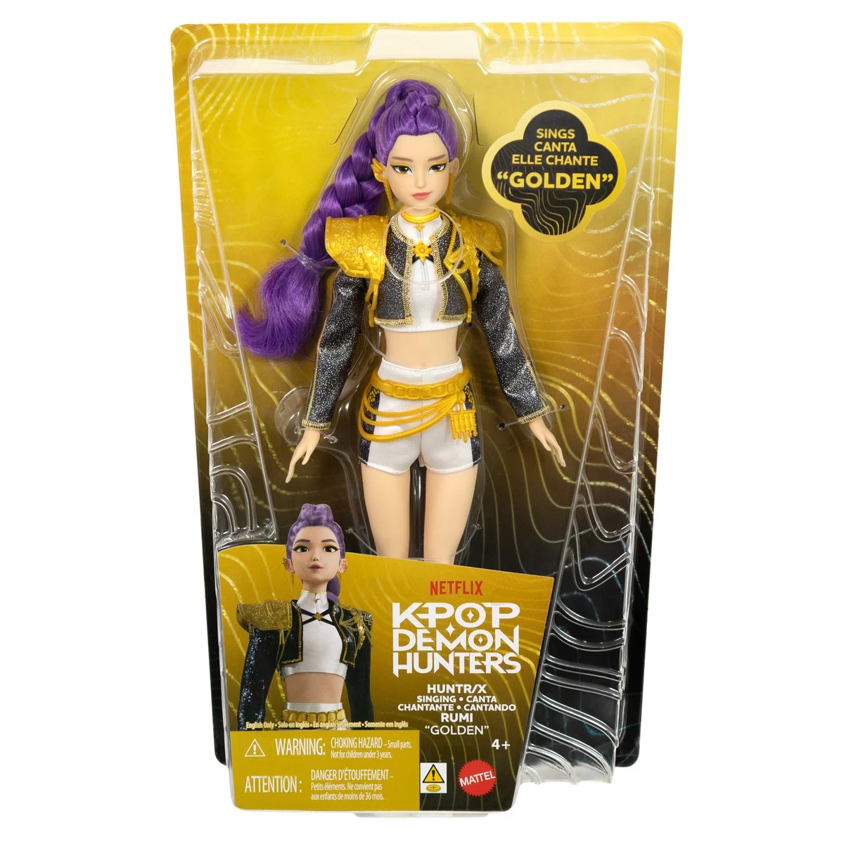 KPop Demon Hunters HUNTR X Rumi Golden Singing Doll