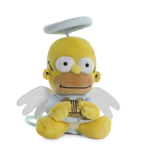 THE SIMPSONS HOMER ANGEL PLUSH SHOULDER PHUNNY