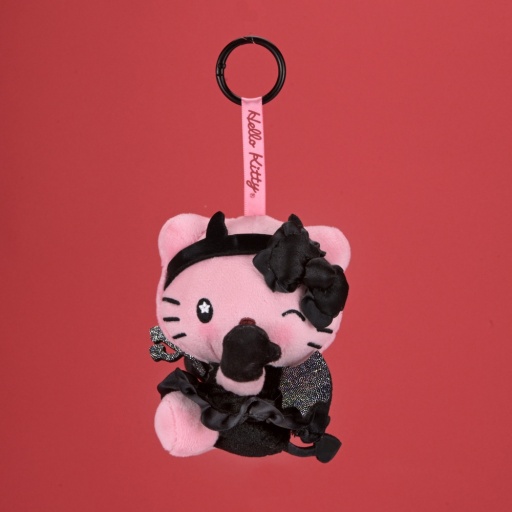 HELLO KITTY® DEVILISHLY CUTE PLUSH CHARM PINK & BLACK