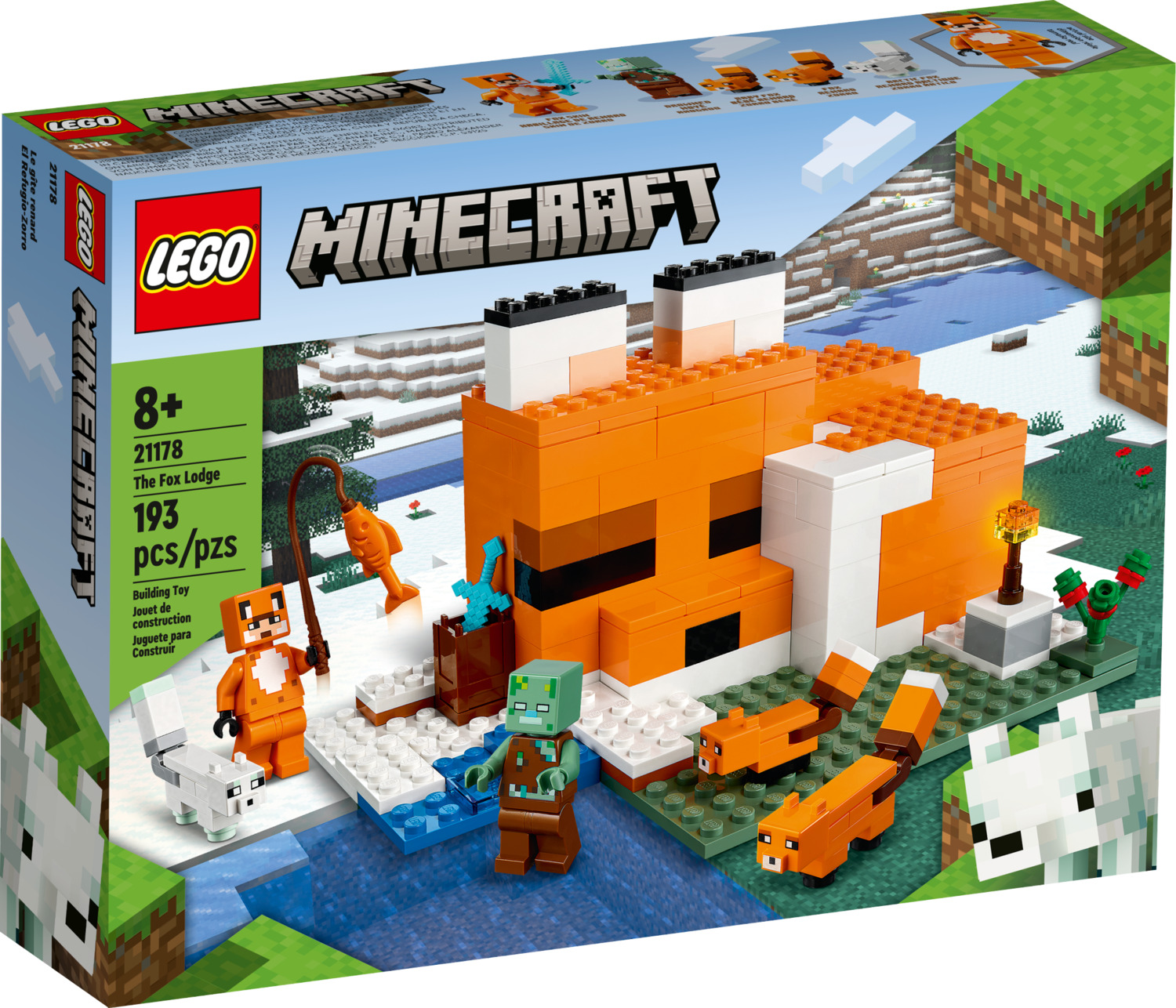 LEGO Minecraft The Fox Lodge 21178 193 Pcs