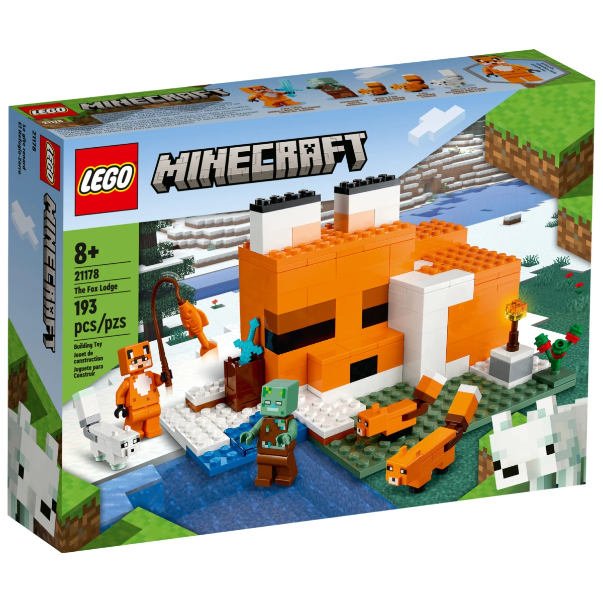 LEGO Minecraft The Fox Lodge 21178 193 Pcs