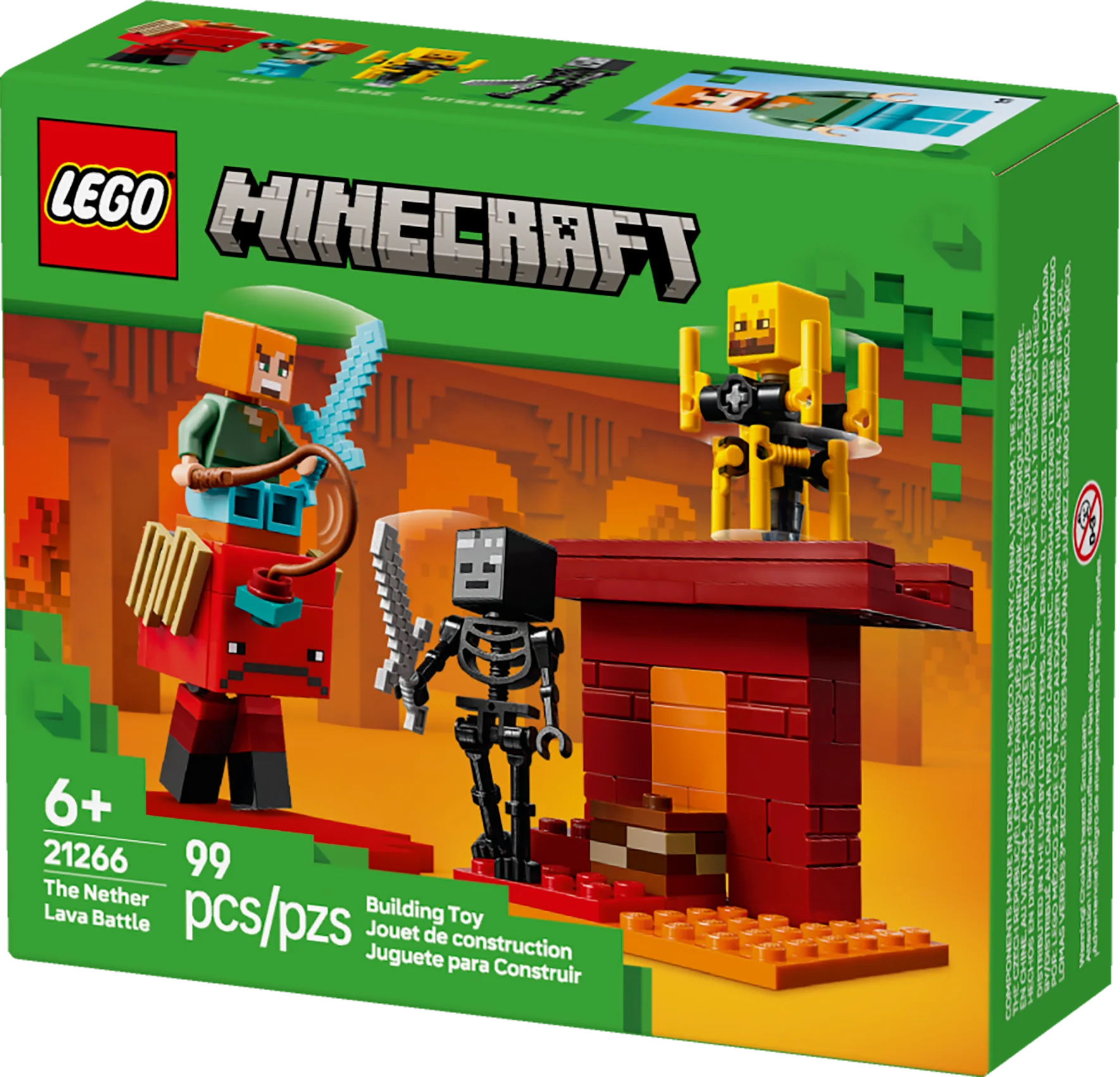 LEGO Minecraft The Nether Lava Battle 21266