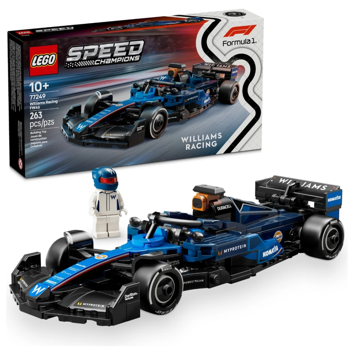 Lego Speed Champions- Auto De F1 Williams Racing Fw46 77249 Cantidad de piezas 263