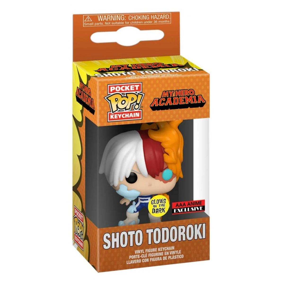 Llavero Funko Hero Academia Shoto Todoroki GITD AAA Exclusive
