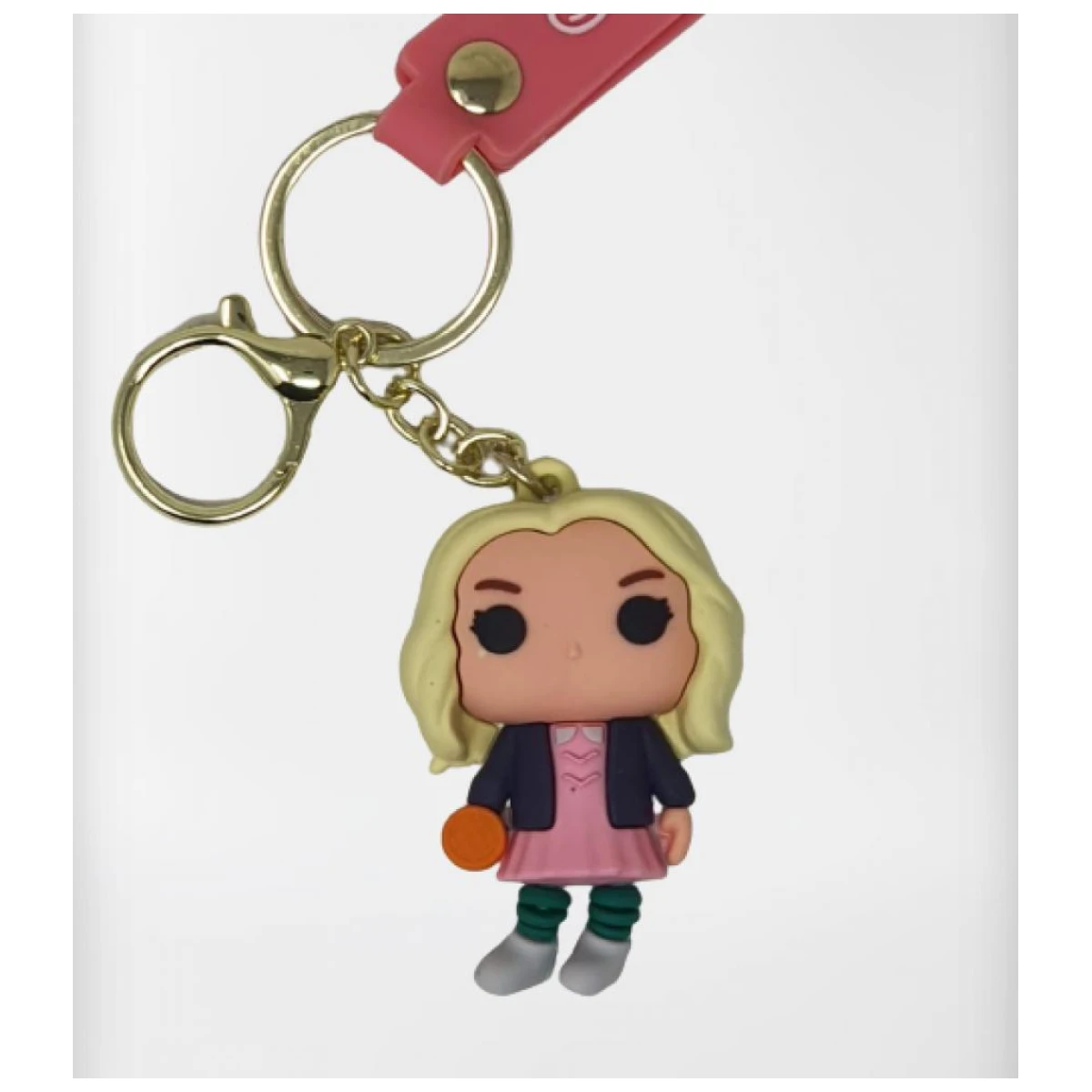 Llavero Goma Correa Stranger Thing Eleven Rubia