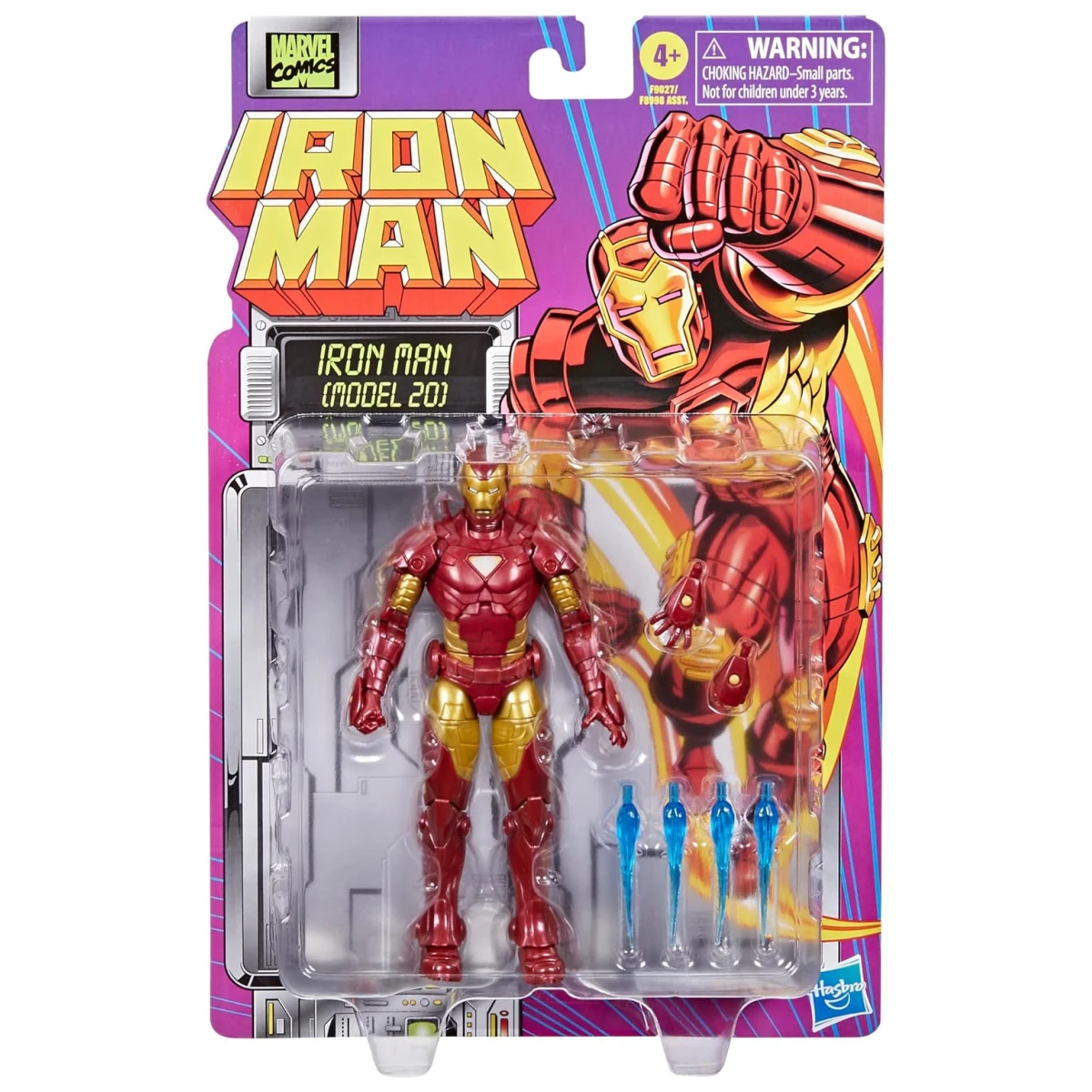 Marvel Legends Series Iron Man (Model 20) Comics Retro Blister