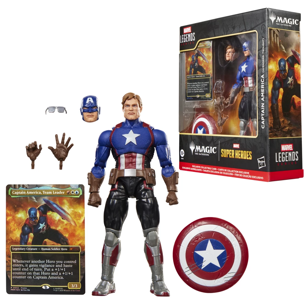 Marvel Super Heroes Magic: The Gathering Marvel Legends Series Captain America (Avengers: Twilight) Figura - foto 2