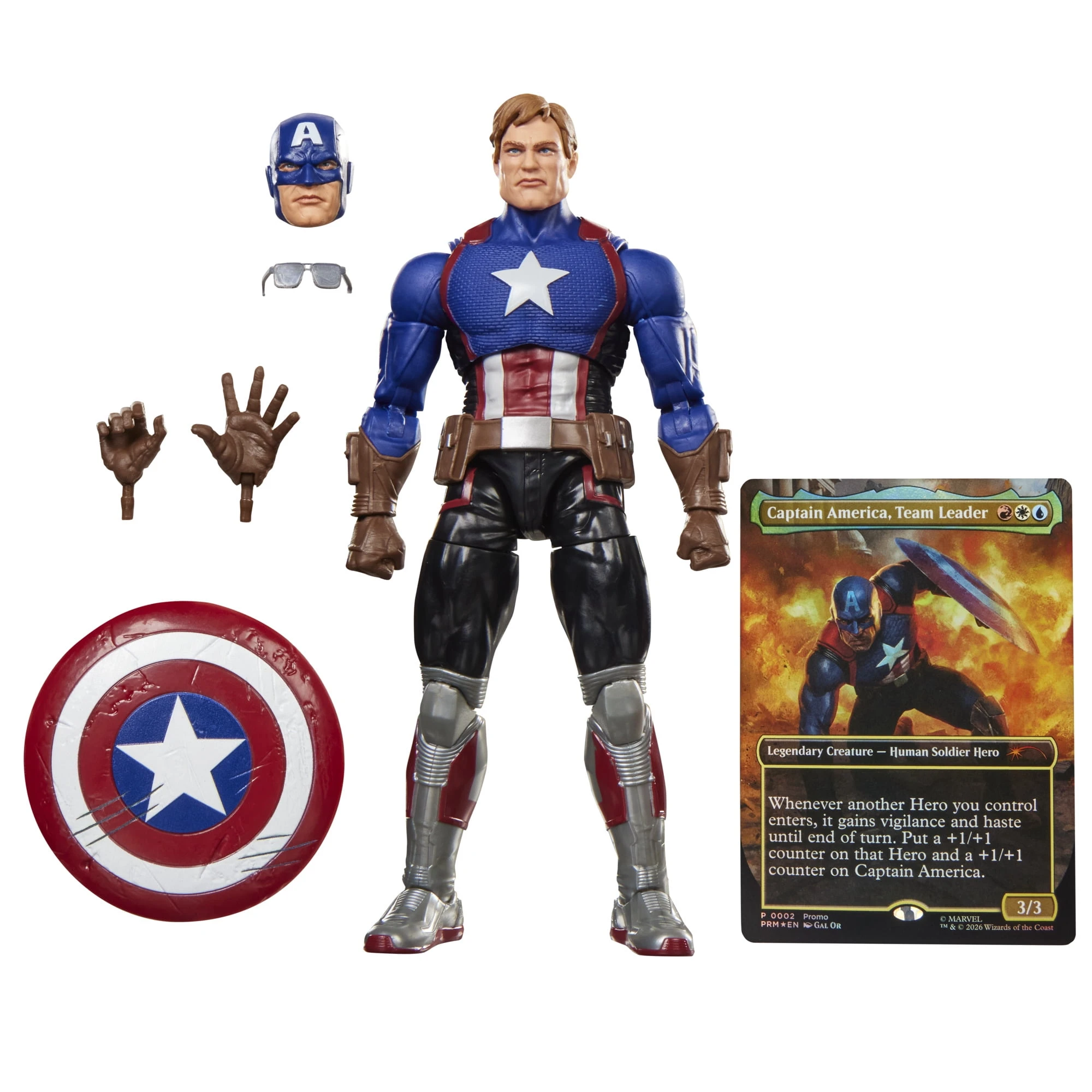 Marvel Super Heroes Magic: The Gathering Marvel Legends Series Captain America (Avengers: Twilight) Figura - foto 3