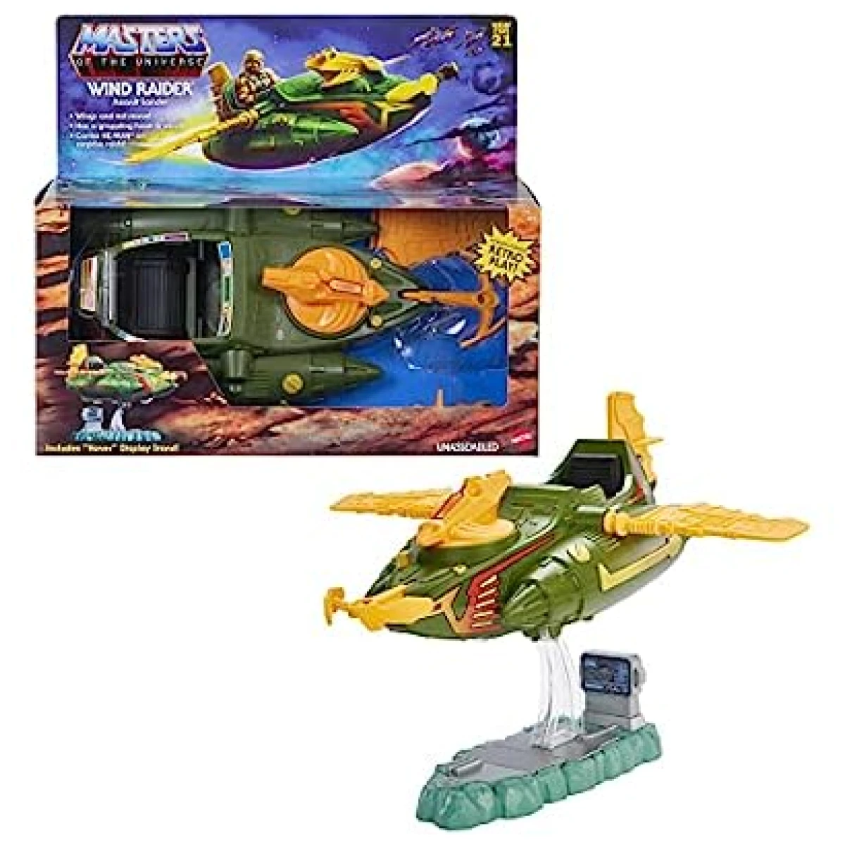 Masters of the Universe Origins Wind Raider with Tow Hook MOTU