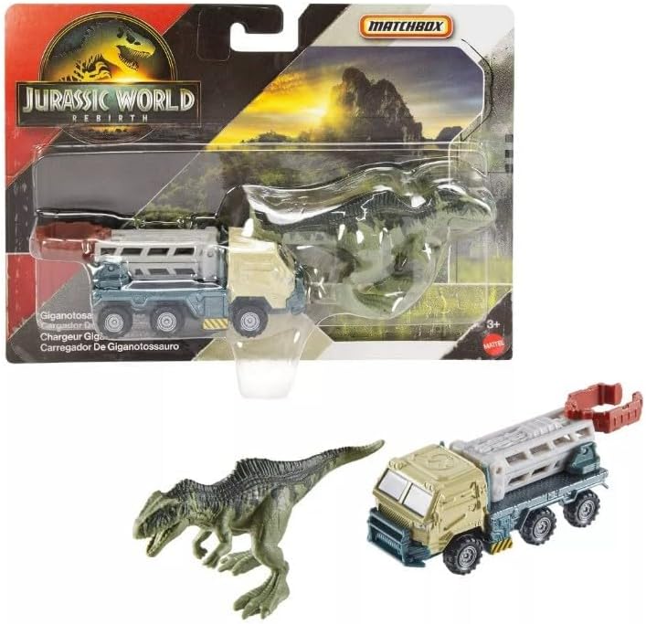 Matchbox Jurassic Rebirth Cargador de Giganotosaurus