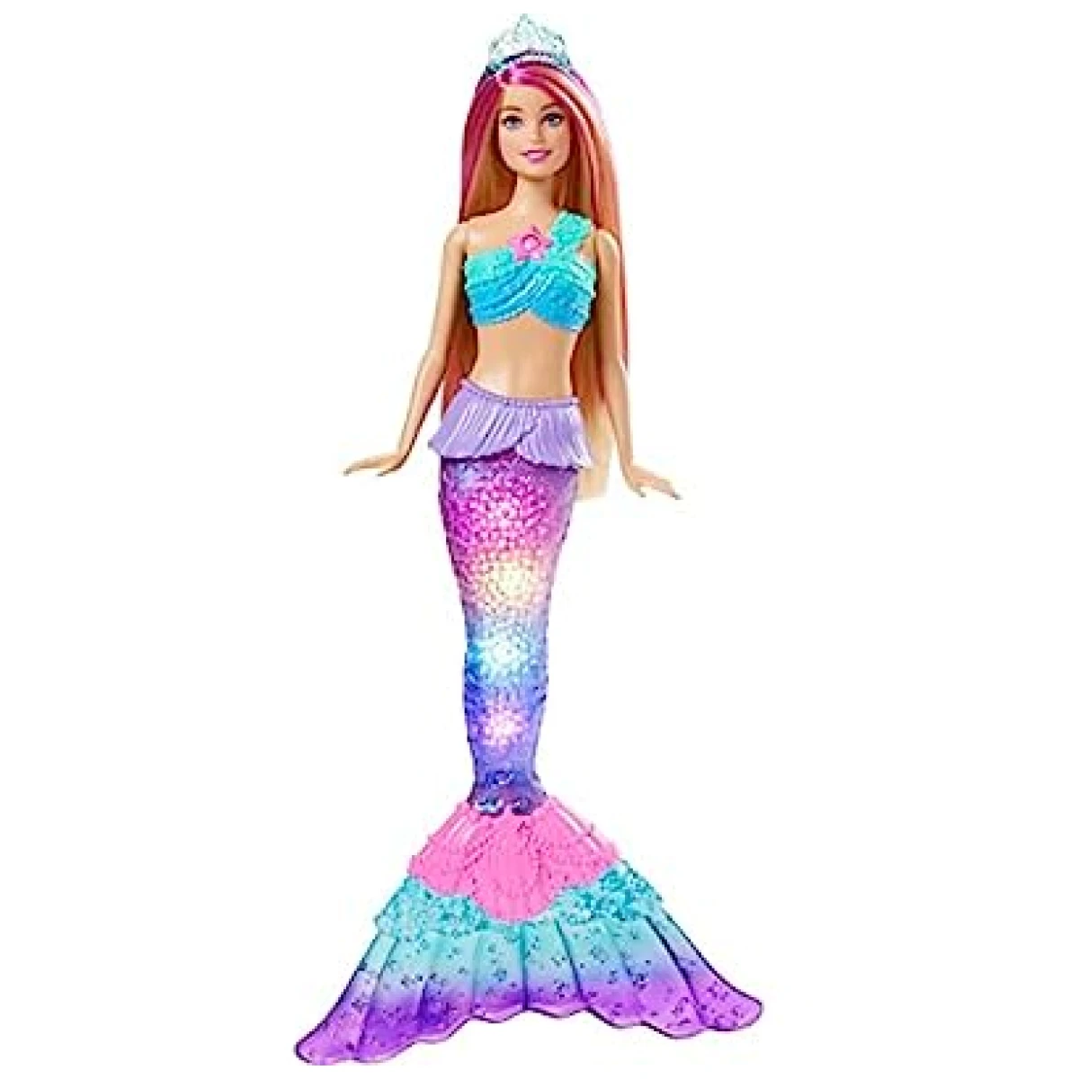 Mermaid Barbie Cola Con Luces Original