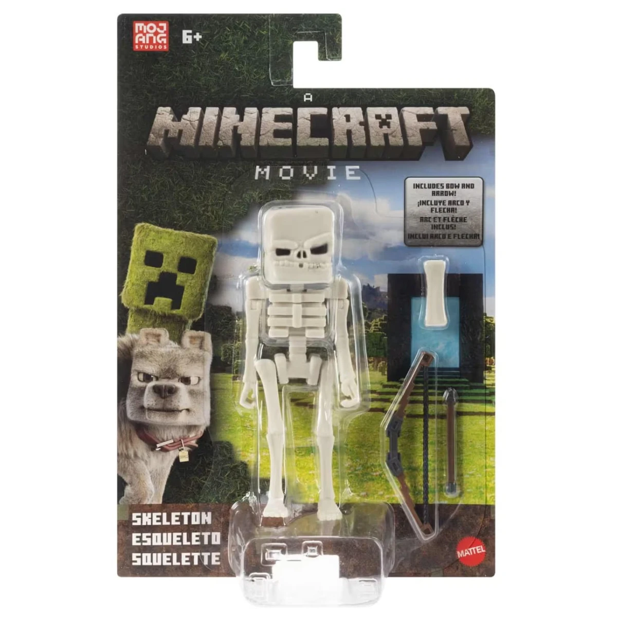 Minecraft Movie Esqueleto Con Acceosrios
