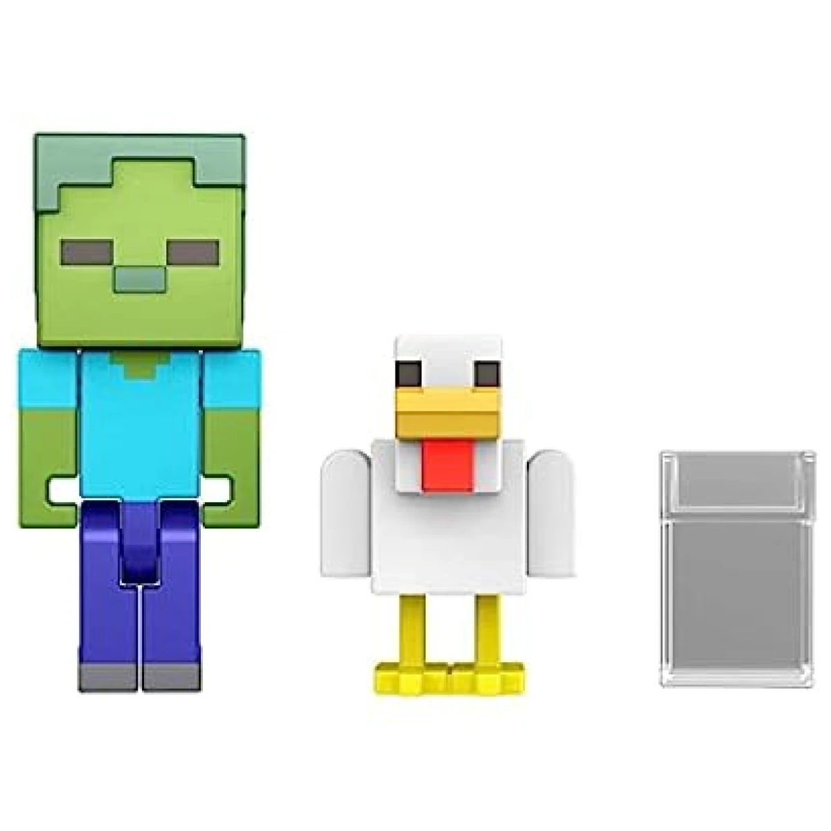 Minecraft Zombie En Gallina 8Cm Build-a-Portal Original