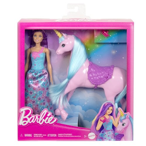 Barbie Doll and Unicorn Set
