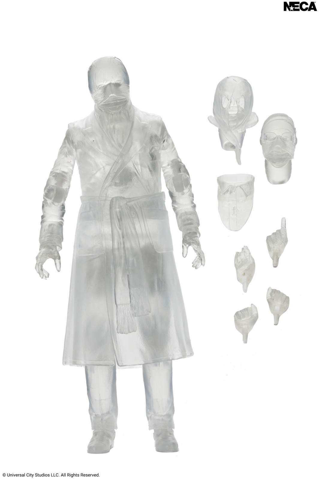 Universal Monsters "Invisible" Invisible Man 7" Scale Action Figure