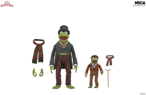 THE MUPPETS - 7 INCH SCALE ACTION FIGURE - MUPPET CHRISTMAS CAROL ULTIMATE KERMIT AS BOB CRATCHIT