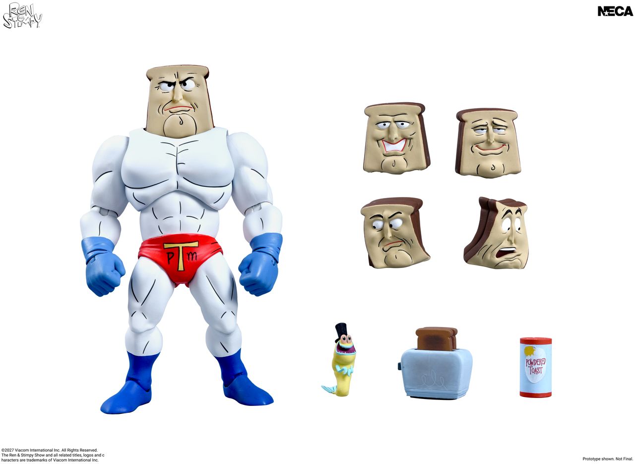 The Ren &amp; Stimpy Show - Ultimate Powdered Toast Man 7" Scal…