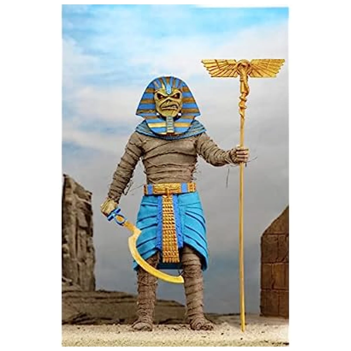 NECA Iron Maiden Pharaoh Eddie Clothed