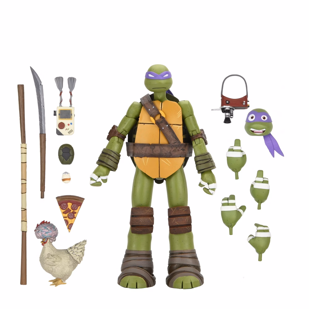 NECA Teenage Mutant Ninja Turtles (2012 Cartoon) 7" Scale Action Figure Ultimate Donatello