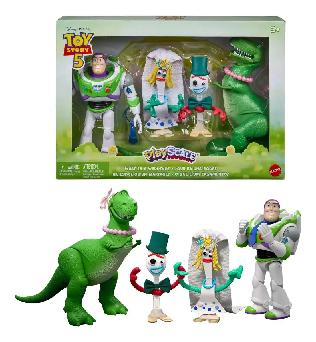 Pixar Figura De Acción Paquete De 4 Personajes De 7 Pulgadas