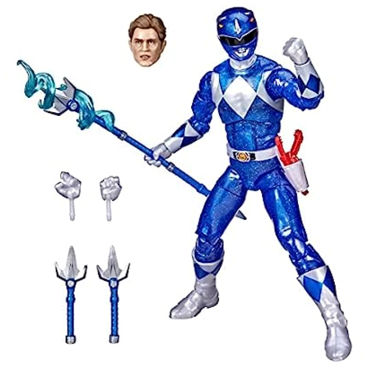 Power Rangers Lightning Collection Mighty Morphin Metallic Blue Ranger Exclusive