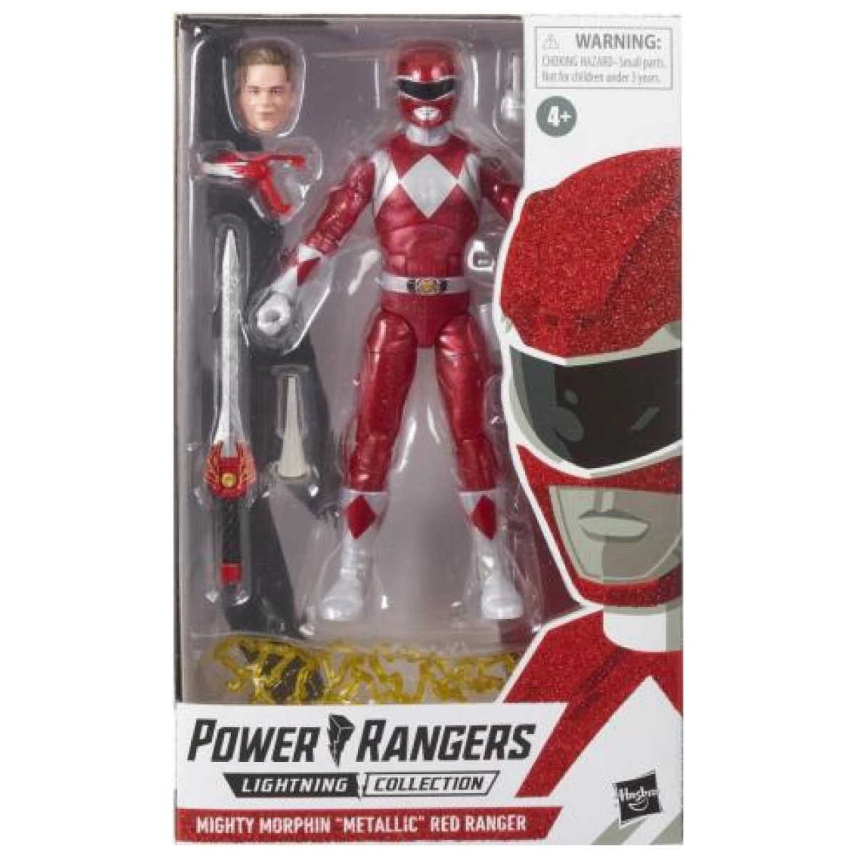 Power Rangers Lightning Collection Mighty Morphin Metallic Red Ranger Exclusive