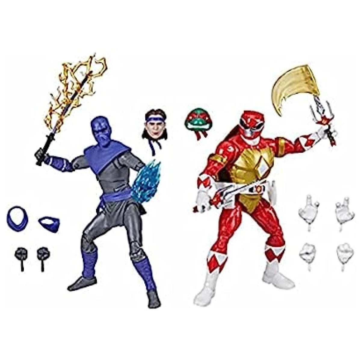 Power Rangers TMNT Lightning Foot Soldier Tommy & Raphael Red