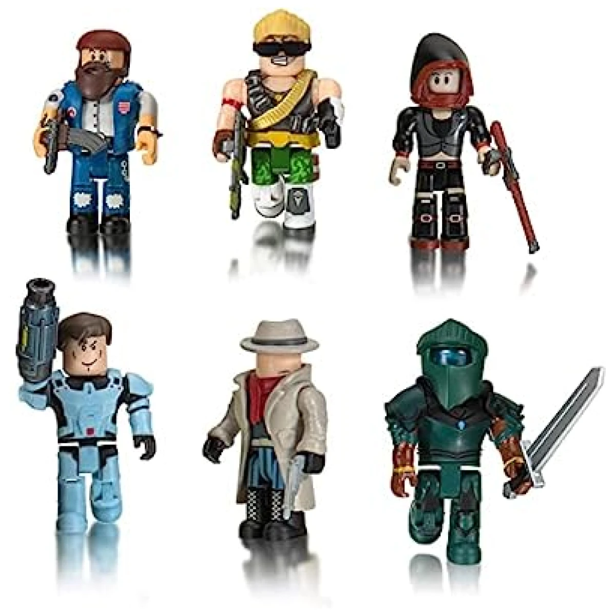 Roblox Action Q-Clash Six Figure Pack Codigo Original