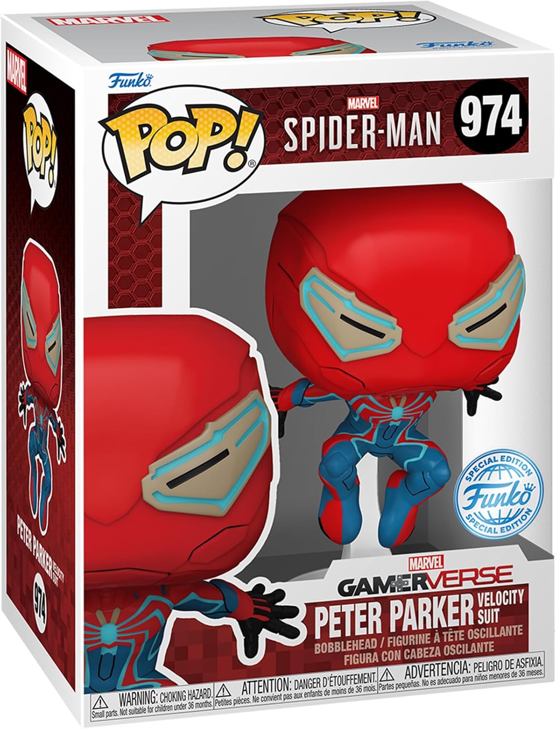 Funko Pop Spider-Man 2 Peter Parker Velocity Suit EE Exclusive