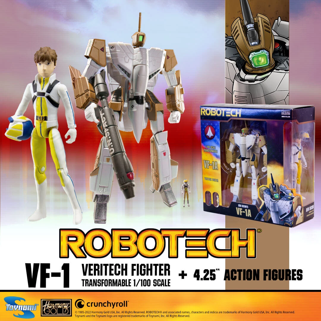 Tonami Robotech Ben Dixon VF-1J Veritech Nave y Figura 4,25