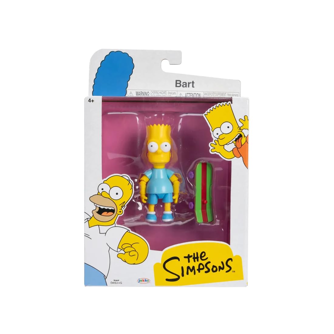 Simpsons Bart with Blue Shirt and Skateboard Escala 12cm