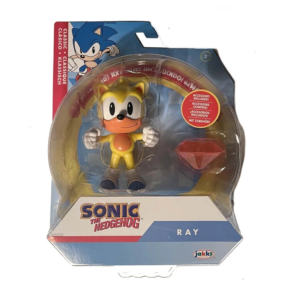 Sonic Hedgehog Classic RAY Flying Squirrel 10Cm Original