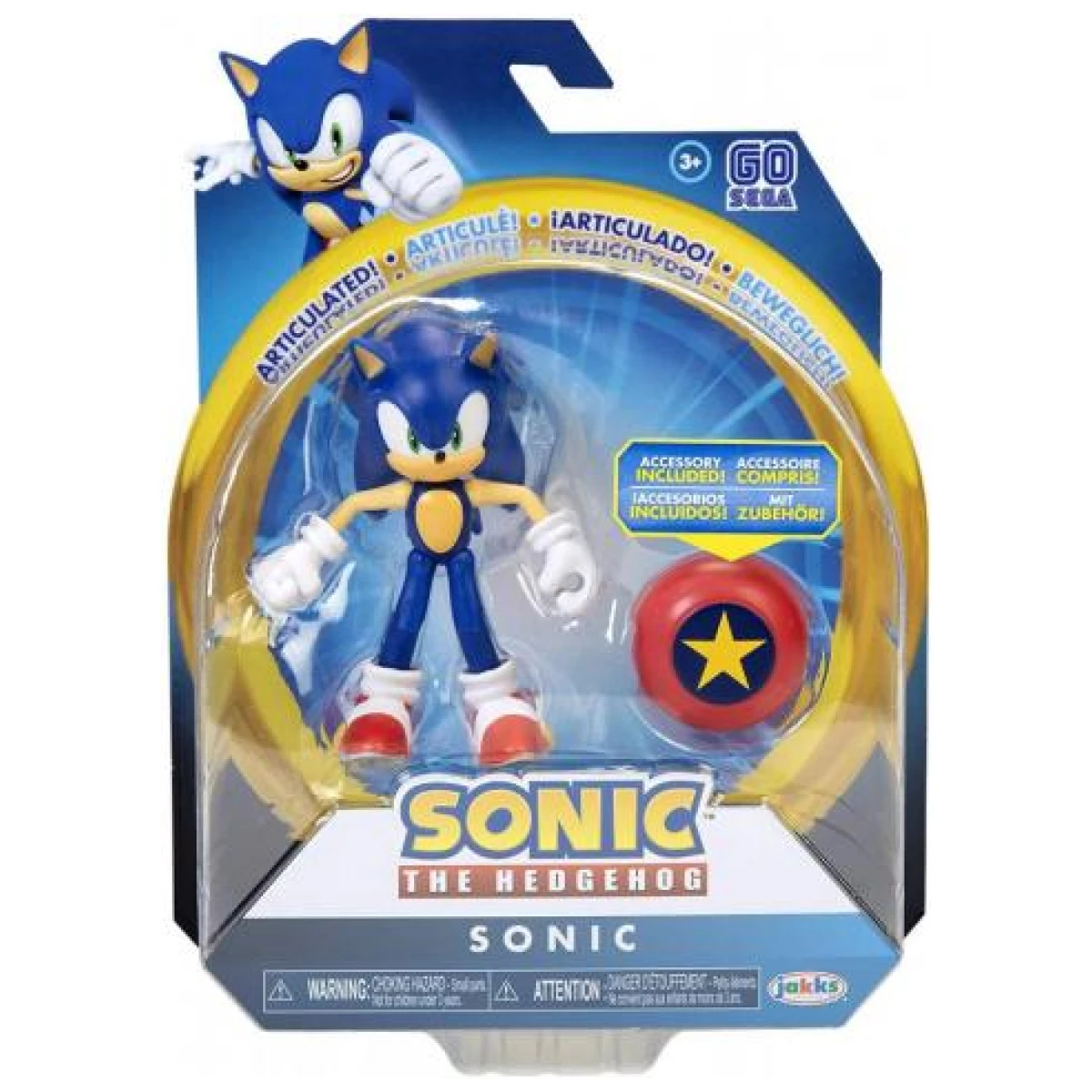 Sonic The Hedgehog 10Cm Sonic with Star Spring        