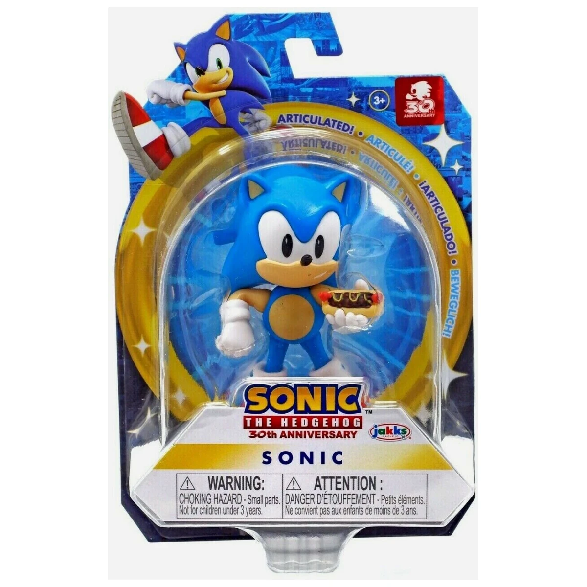 Sonic The Hedgehog Classic Sonic with Hot Dog 2.5-Inch